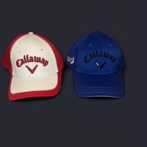 Callaway White and Blue Caps